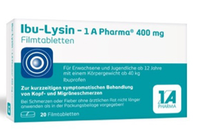 IBU-LYSIN 1A Pharma 400 mg Filmdragerade tabletter, 20 kapslar