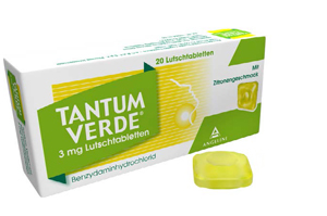 TANTUM VERDE 3 mg sugtablett med citronsmak, 20 st