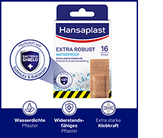 HANSAPLAST extra robusta vattentäta gipsremsor, 16 st