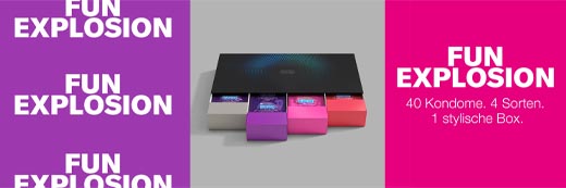 DUREX Fun Explosion Kondomer Blandning av 4 sorter, 40 st