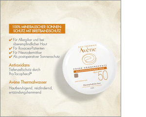 AVENE Kompakt solkräm SPF 50 guld, 10 g