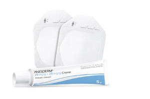 ANESDERM 25 mg/g + 25 mg/g kräm + 2 plåster, 5 g