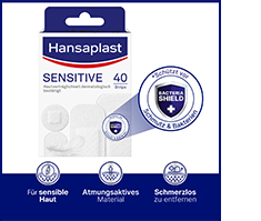 HANSAPLAST Sensitive Plaster Hypoallergenic Strips, 40 st