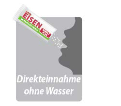 EISEN DIREKT plus vitamin C+folsyra+B12 pulver, 60 st