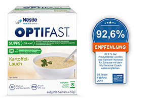OPTIFAST Soppa Potatis Purjolök Pulver, 8X55 g