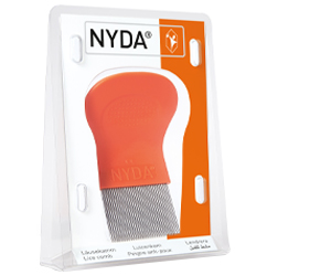 NYDA Löss- och nitkam i metall, 1 st