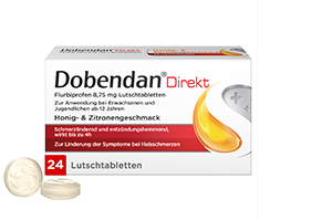 DOBENDAN Direkt Flurbiprofen 8,75 mg sugtablett, 24 st