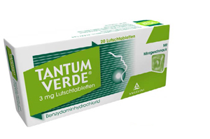 TANTUM VERDE 3 mg sugtablett med mintsmak, 20 st
