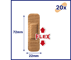 HANSAPLAST Elastiska gipsremsor, 20 st