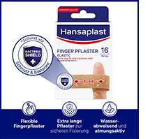 HANSAPLAST Elastiska fingerplåster, 16 st