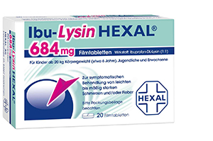 IBU-LYSINHEXAL Filmdragerade tabletter, 20 st