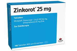 ZINKOROT 25 mg tabletter, 20 st