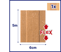 HANSAPLAST Elastiskt gips 6 cmx5 m, 1 st