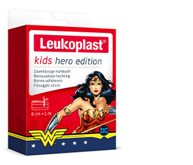 LEUKOPLAST barn gips hjälte Wonder Woman 6 cmx1m, 1 st