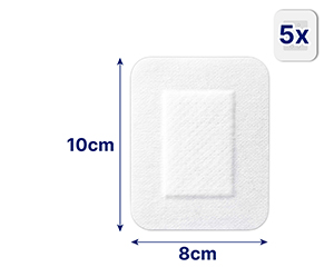 HANSAPLAST Ultra Sensitive sårförband 8x10 cm XXL, 5 st