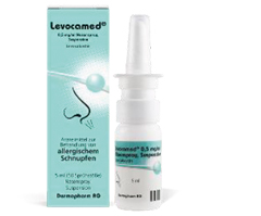 LEVOCAMED 0,5 mg/ml suspension för nässpray, 5 ml