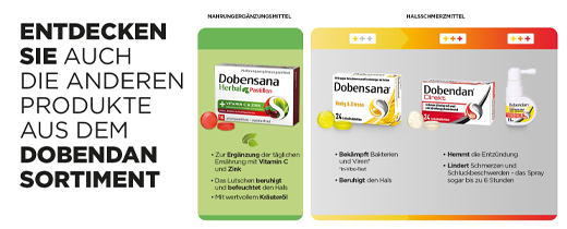 DOBENSANA Herbal Cherry Paste Vit.C & Zink Pastil, 16 st