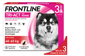 FRONTLINE Tri-Act Drop-on-lösning för hundar 40-60 kg, 3 st