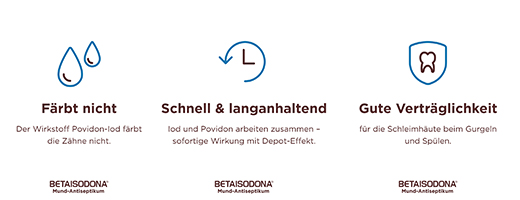 BETAISODONA Antiseptiskt medel för munnen, 100 ml