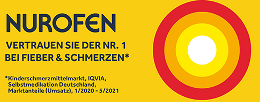NUROFEN Junior Feber- och smärtstillande juice Jordgubbe 40 mg/ml, 100 ml