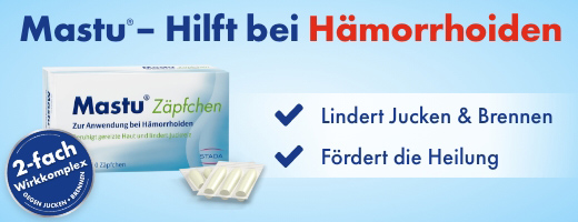 MASTU Suppositorier för hemorrojder, 10 st