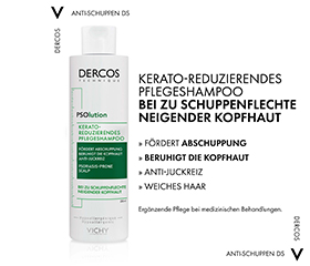 VICHY DERCOS Schampo mot mjäll och psoriasis, 200 ml