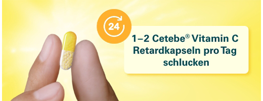 CETEBE C-vitamin kapslar med långsam frisättning 500 mg, 60 st