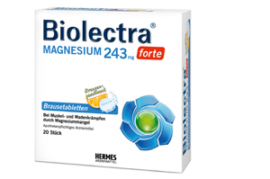 BIOLECTRA Magnesium 243 mg forte Orange brustabletter, 20 st