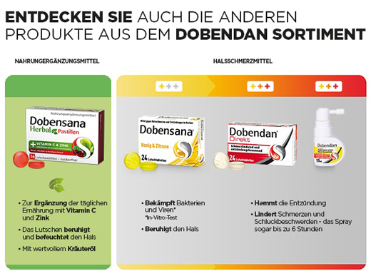 DOBENSANA Herbal Cherry Paste Vit.C & Zinc Pastil, 36 st