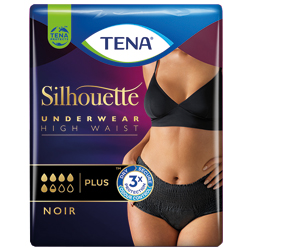 TENA SILHOUETTE plus L noir, 8 st