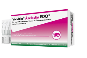 VIVIDRIN Azelastin EDO 0,5 mg/ml Augentr.Lsg.i.EDP, 20X0,6 ml