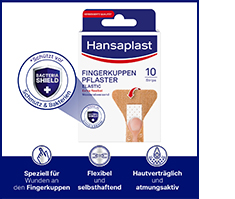 HANSAPLAST Elastiska plåsterremsor för fingertoppar, 10 st