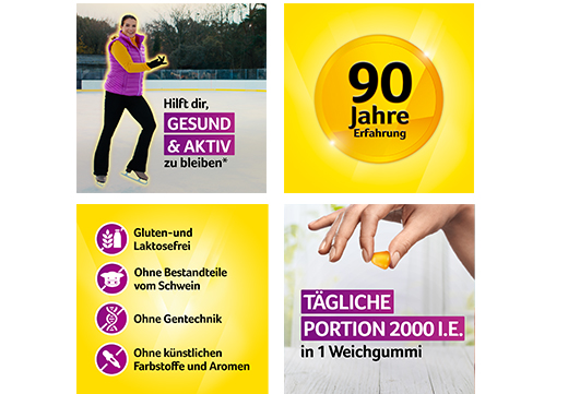 VIGANTOLVIT 2000 I.E. vitamin D3 mjukt tuggummi, 60 st