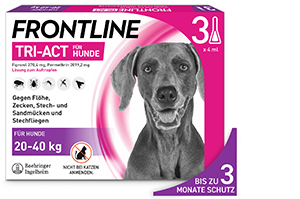 FRONTLINE Tri-Act Drop-on-lösning för hundar 20-40 kg, 3 st