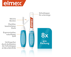 ELMEX Interdentalborstar ISO storlek 3 0,6 mm blå, 8 st