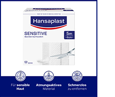 HANSAPLAST Känsligt gips 6 cmx5 m rulle, 1 st