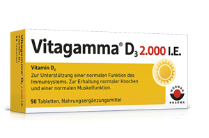 VITAGAMMA D3 2 000 I.U. vitamin D3 NEM tabletter, 200 st