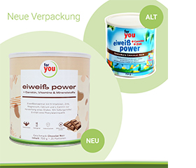 FOR YOU protein power chokladpulver, 750 g