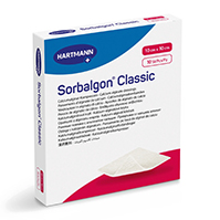 SORBALGON Klassisk 10x10 cm kalciumalginatkompress, 10 st