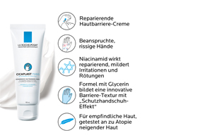 ROCHE-POSAY Cicaplast handkräm, 100 ml