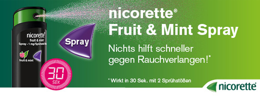 NICORETTE Frukt & Mint Spray 1 mg/spray NFC, 2 st