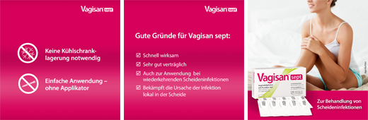 VAGISAN sept vaginala suppositorier med povidon-jod, 10 st