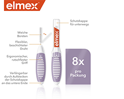 ELMEX Interdentalborstar ISO storlek 6 1,1 mm lila, 8 st