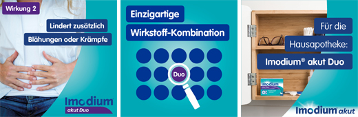 IMODIUM akut Duo 2 mg/125 mg tabletter, 6 st