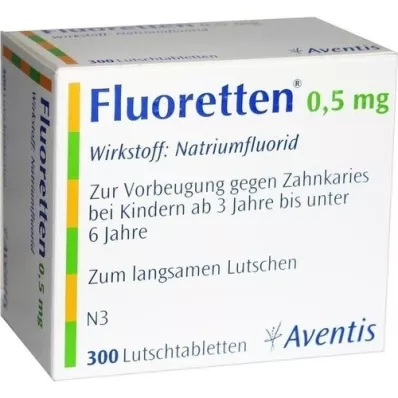 FLUORETTEN 0,5 mg tabletter, 300 st