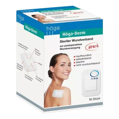 HÖGA-DERM Sterilt plåster 70x100 mm, 50 st HÖGA-DERM Sterilt plåster 70x100 mm, 50 st