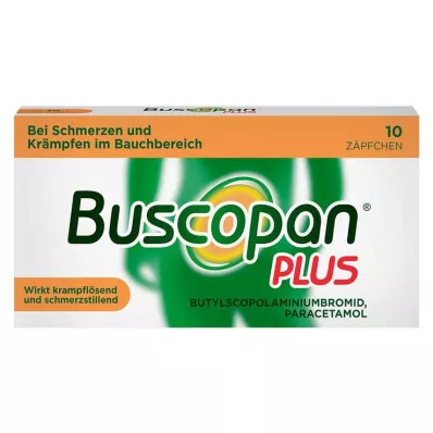 BUSCOPAN plus 10 mg/800 mg suppositorier, 10 st