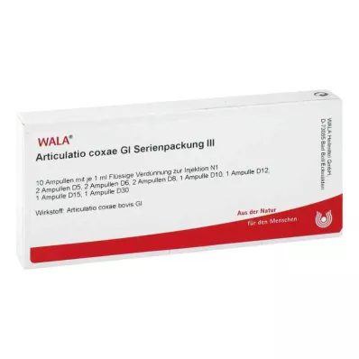 ARTICULATIO coxae GL Serieförpackning 3 ampuller, 10X1 ml ARTICULATIO coxae GL Serieförpackning 3 ampuller, 10X1 ml