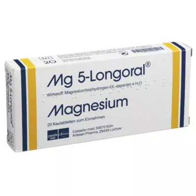 MG 5 LONGORAL Tuggtabletter, 20 st MG 5 LONGORAL Tuggtabletter, 20 st