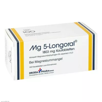 MG 5 LONGORAL Tuggtabletter, 100 st MG 5 LONGORAL Tuggtabletter, 100 st